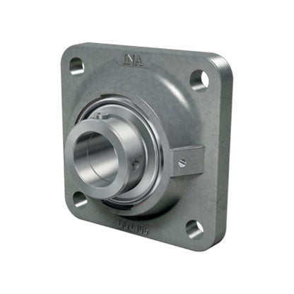 INA RCJ40XLNFA125 Four Bolt Cast Iron Square Housing with Eccentric Collar Insert and Anti-Corrosion Protection 40mm Bore