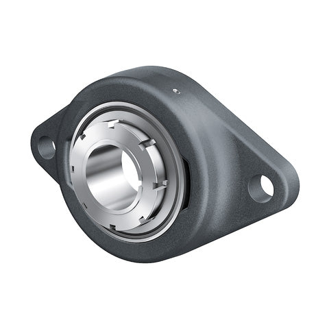 INA RCJTA25XLN Two Bolt Cast Iron Oval Housing with Adaptor Sleeve 25mm Bore