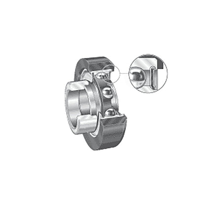 INA RCRB25/57FA106 Metric Bearing Insert with Rubber Interliner and P Seals and Eccentric Collar 25x57.3x31mm
