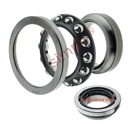 Koyo SAC3055-1 Narrow Section Head Set Type Ball Thrust Bearing 30x55x17mm