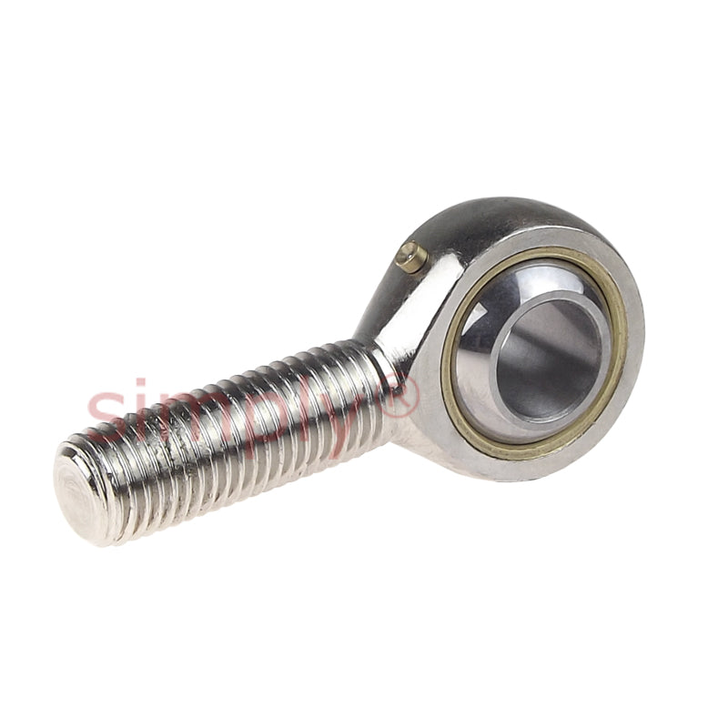 Codex SALKAC25M Left Hand Steel / Bronze Lined Plain Male Rod End M24x2 Thread