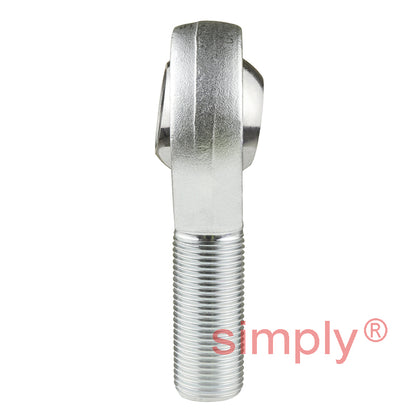 SKF SALKAC25M Left Hand Steel / Bronze Lined Plain Male Rod End M24x2 Thread