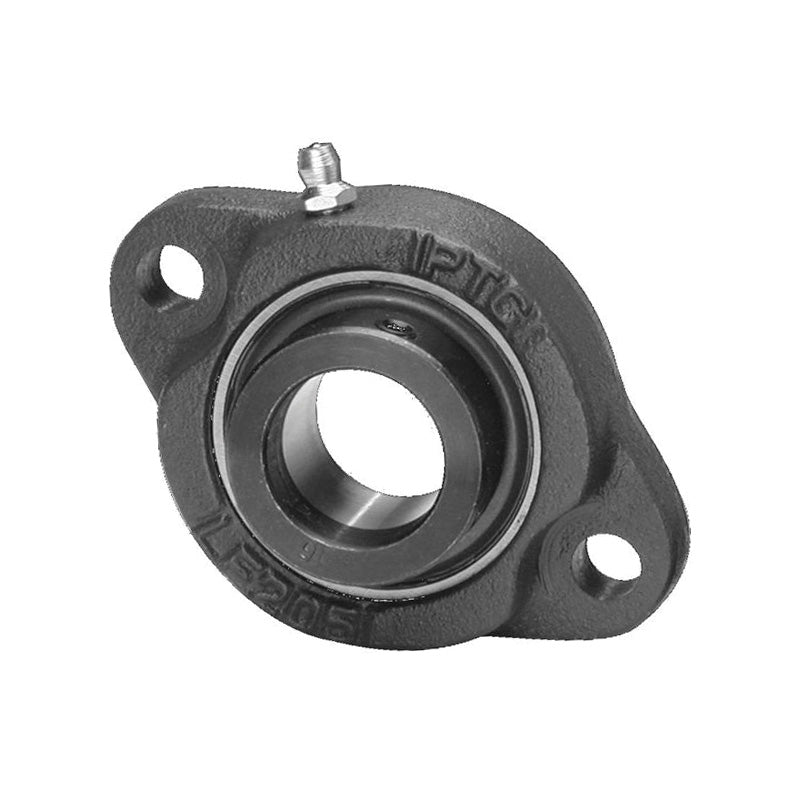 SBLF205-13 Imperial Two Bolt Cast Iron Oval Housing with 13/16 inch Bore Grub Screw Insert