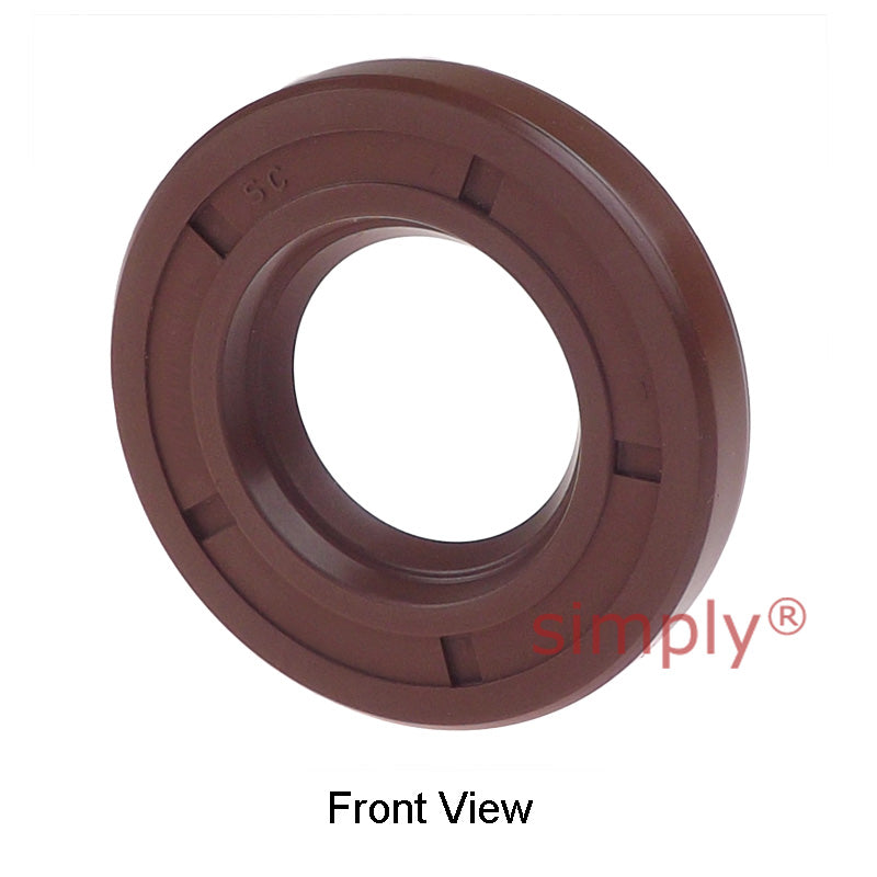 16x28x7mm SC / R21 Single Lip FKM Rubber Metric Rotary Shaft Oil Seal with Garter Spring