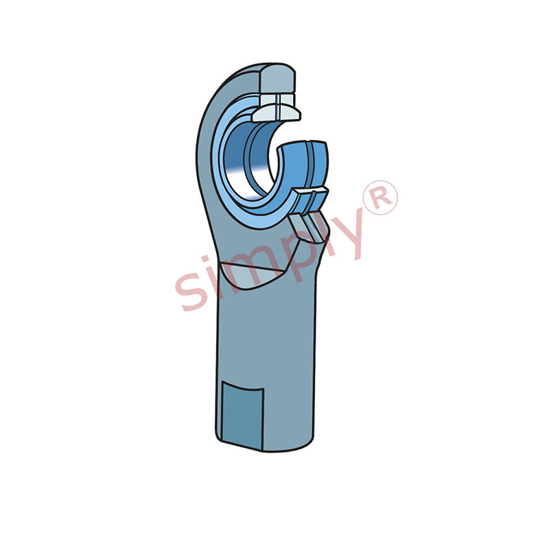SKF SIL17ES Left Hand Steel / Steel Plain Female Rod End M16 Thread