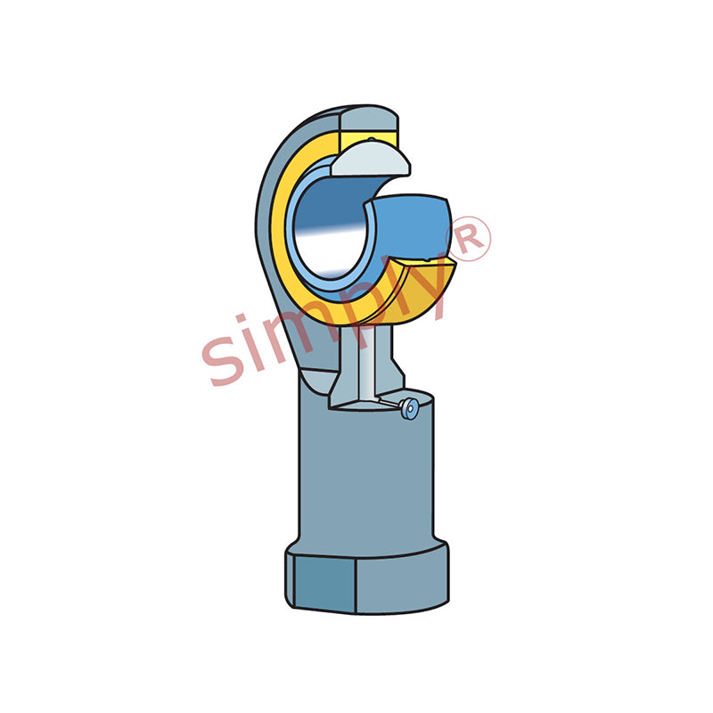 SKF SILKAC20M Left Hand Steel / Bronze Lined Plain Female Rod End M20x1.5 Thread