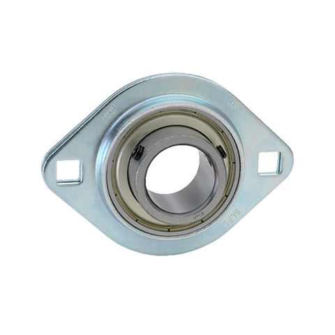 RHP SLFL1-3/16 Oval 2 Bolt Pressed Steel Bearing Housing and 1-3/16 inch Bore Insert