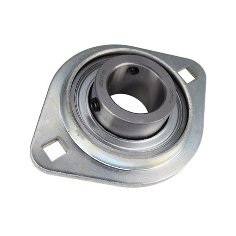 RHP SLFL1-1/4DEC Oval 2 Bolt Pressed Steel Bearing Housing and 1-1/4 inch Bore Insert