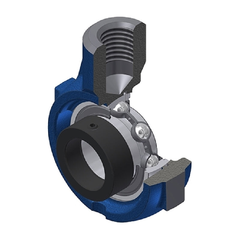 SNR ESEHE201 Metric Cast Iron Hanger Bearing Unit with Eccentric Collar Insert 12mm Bore - Allow 2-3 Days