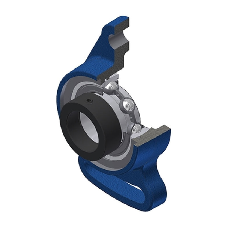 SNR ESFA201N Metric Cast Iron Adjustable Flange Unit with Eccentric Collar Insert 12mm Bore - Allow 2-3 Days