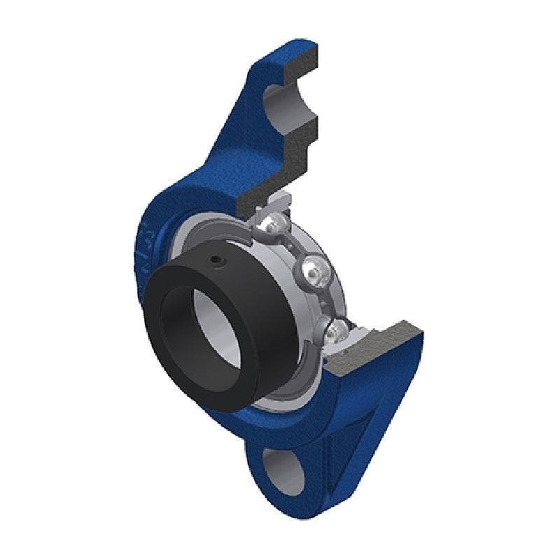 SNR ESFL205-16 Imperial Two Bolt Cast Iron Oval Housing with 1 inch Bore Eccentric Collar Insert - Allow 2-3 Days