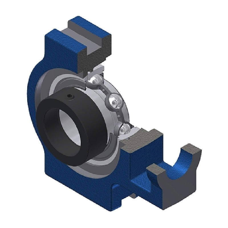 SNR EST204N Metric Cast Iron Take Up Unit with Eccentric Collar Insert 20mm Bore - Allow 2-3 Days
