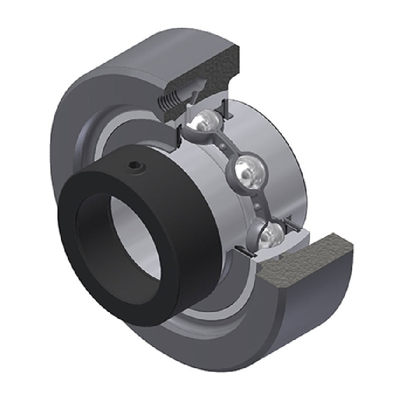 SNR EXC204 Metric Cast Iron Cartridge Unit with 20mm Bore Insert 20mm Outside Dia - Allow 2-3 Days