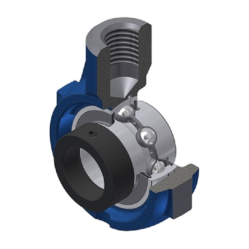 SNR EXEHE204 Metric Cast Iron Hanger Bearing Unit with Eccentric Collar Insert 20mm Bore - Allow 2-3 Days