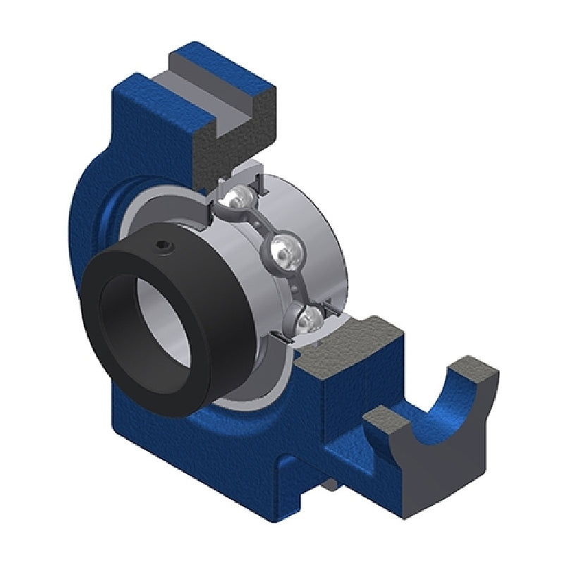 SNR EXT207 Metric Cast Iron Take Up Unit with Eccentric Collar Insert 35mm Bore - Allow 2-3 Days