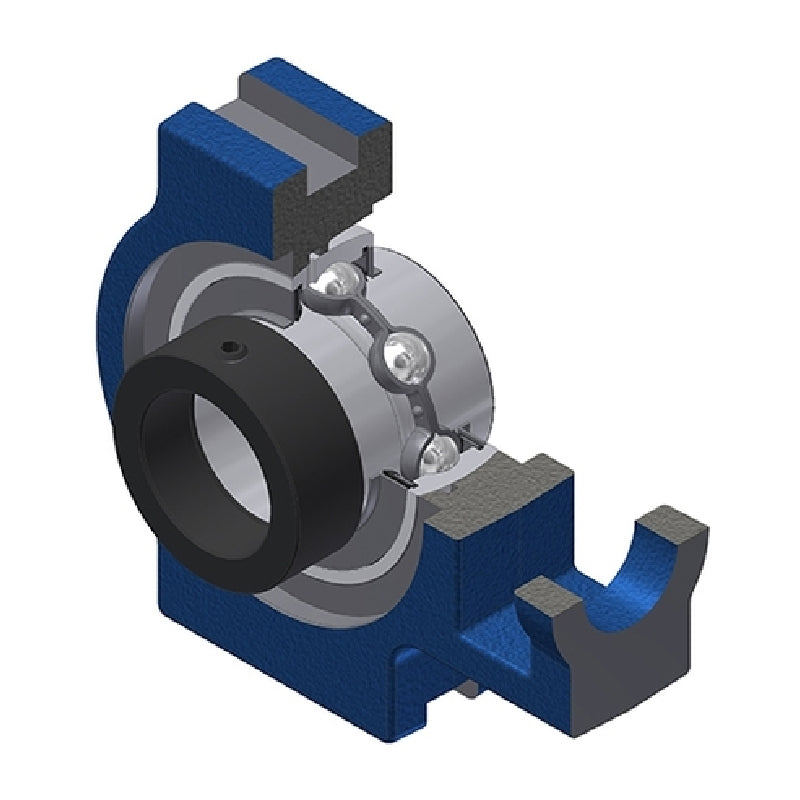 SNR EXT202N Metric Cast Iron Take Up Unit with Eccentric Collar Insert 15mm Bore - Allow 2-3 Days