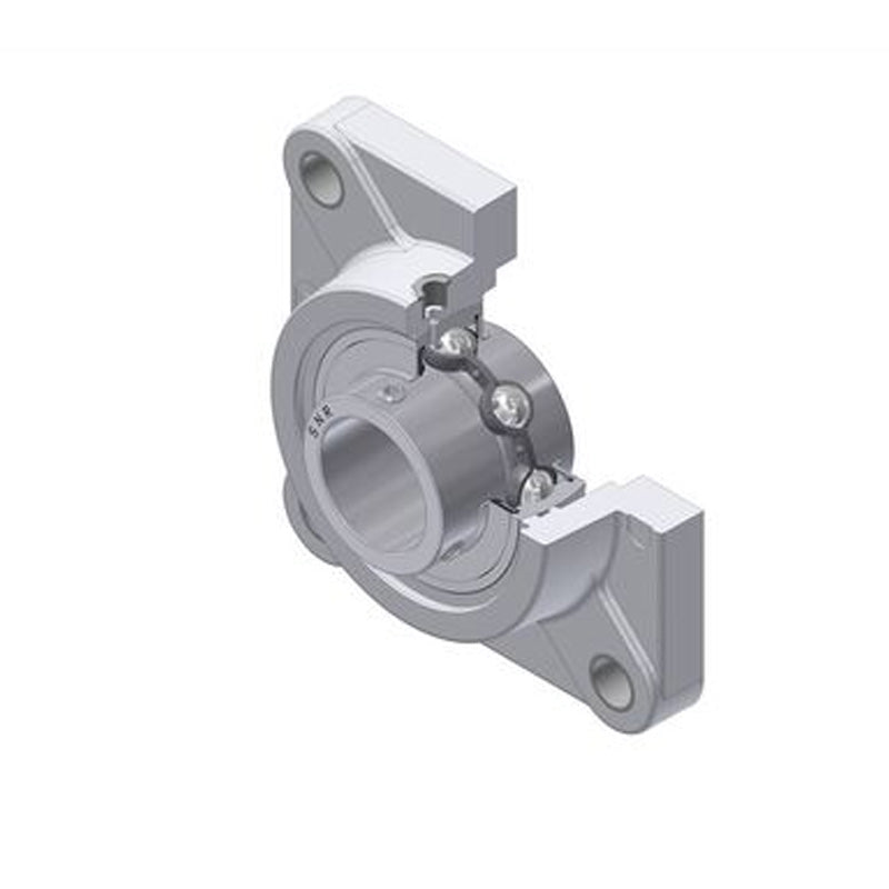 SNR MUCFPL205 Metric Thermoplastic Four Bolt Square Flanged Bracket Housing Unit with 25mm Bore Insert - Allow 2-3 Days