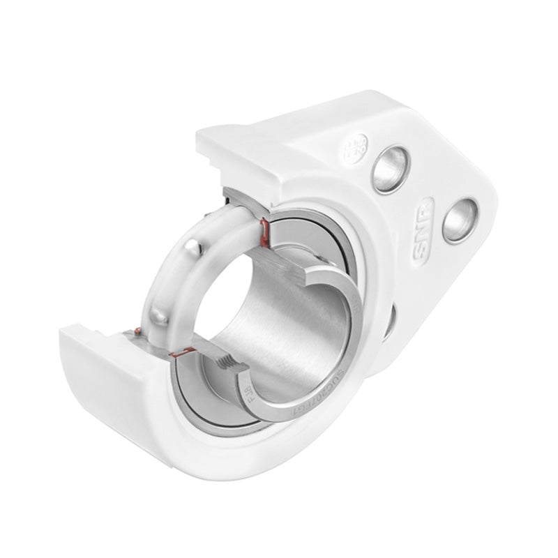 SNR SUCFBL205FG1 Metric Sentinel Thermoplastic Three Bolt Flanged Bracket Housing Unit with 25mm Bore Insert - Allow 2-3 Days