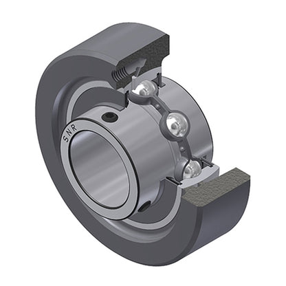 SNR UCC205 Metric Cast Iron Cartridge Unit with 25mm Bore Insert 22mm Outside Dia - Allow 2-3 Days