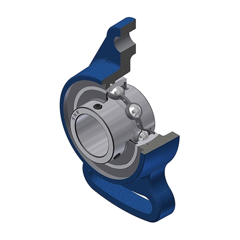SNR UCFA203N Metric Cast Iron Adjustable Flange Unit with 17mm Insert - Allow 2-3 Days