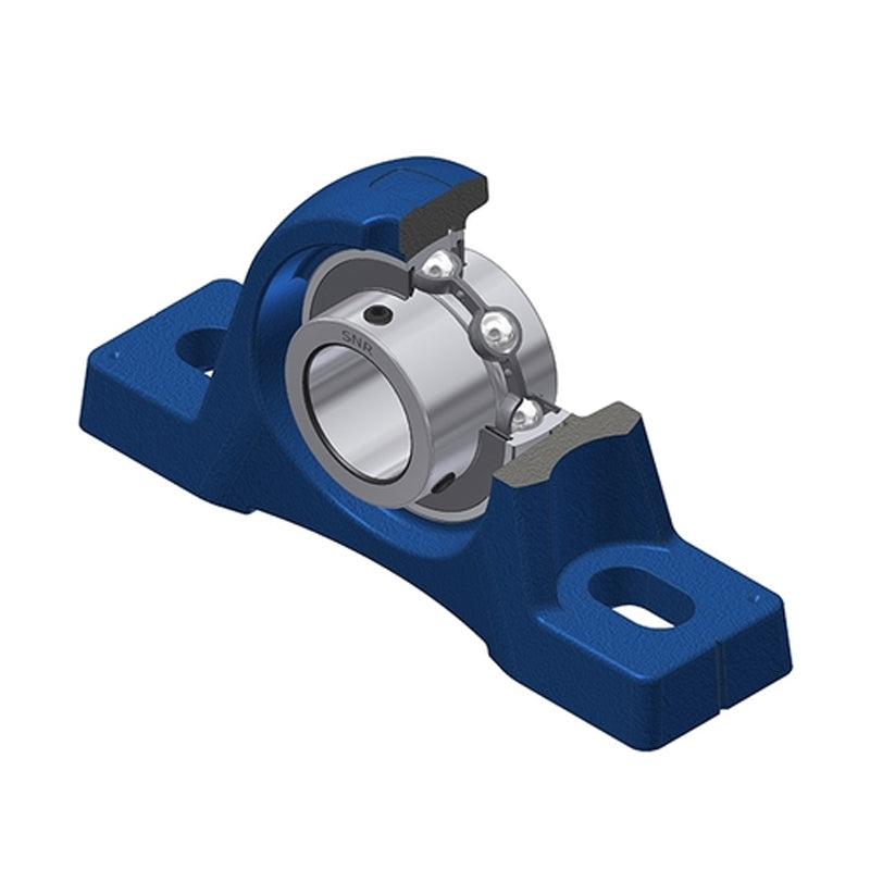 SNR UCPEX09 Metric Cast Iron Two Bolt Pillow / Plummer Block Housing with 45mm Bore Insert