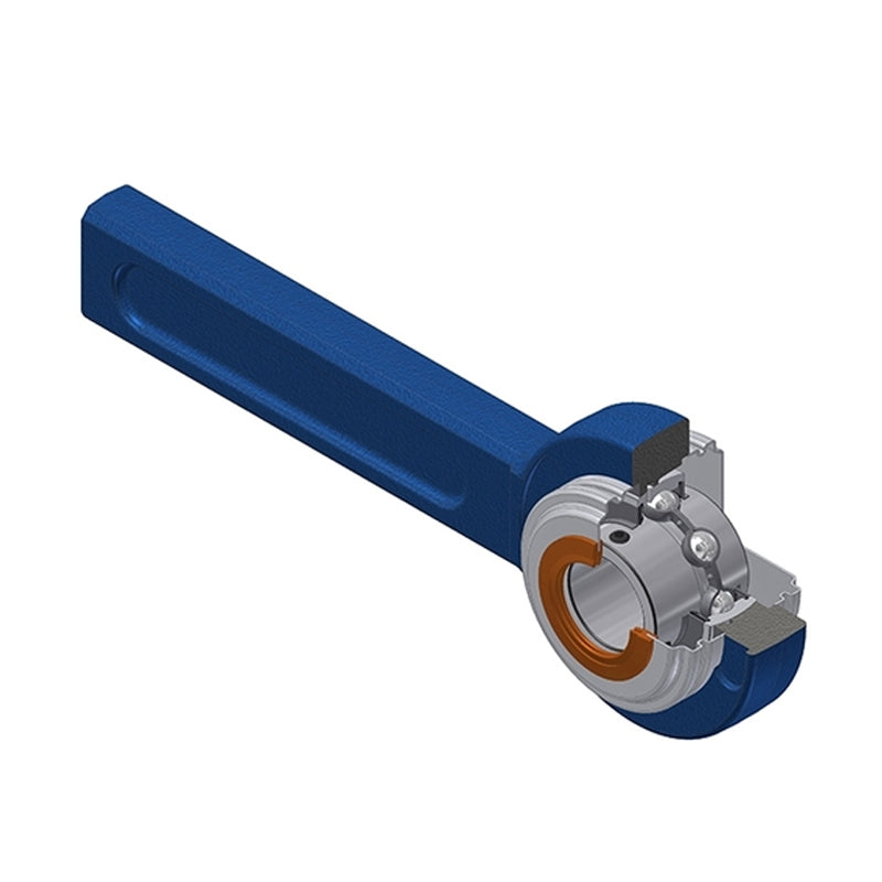 SNR UCSP205CC Metric Cast Iron Tensioner Unit with 25mm Bore Insert with Narrow Steel Plate Cover - Closed Version - Allow 2-3 Days