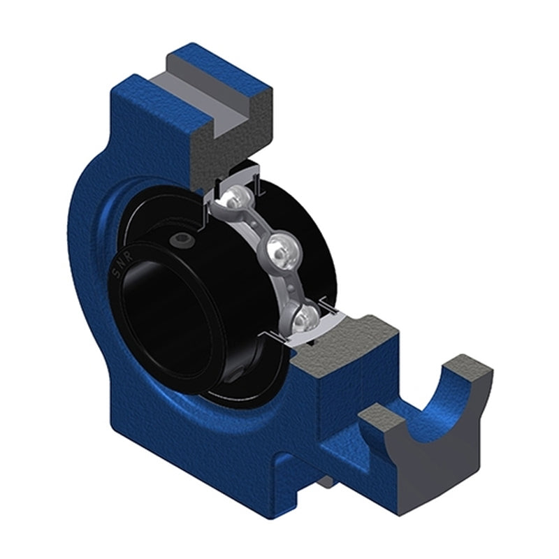 SNR UCT212T20 Metric Cast Iron Take Up Unit with 60mm Bore Bearing Unit Wide Temperature Version - Allow 2-3 Days