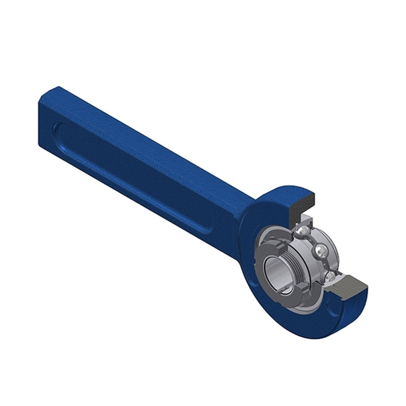 SNR UKSP207H Metric Cast Iron Tensioner Unit with Insert and Adaptor Sleeve Fits 30mm Shaft - Allow 2-3 Days