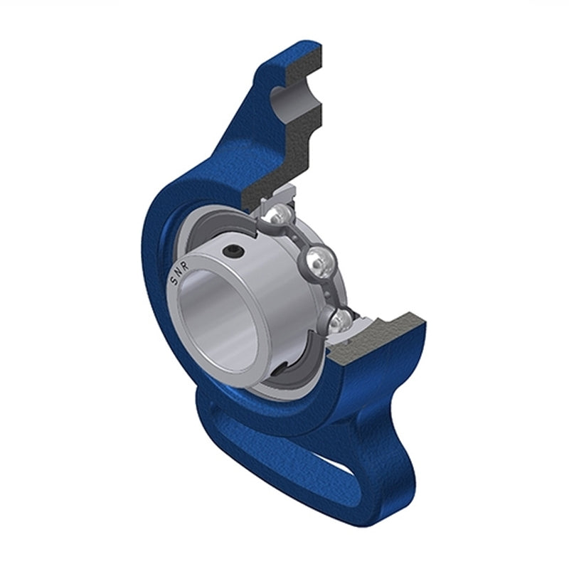 SNR USFA201 Metric Cast Iron Adjustable Flange Unit with 12mm Insert - Allow 2-3 Days