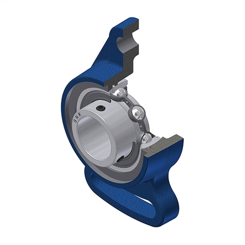 SNR USFA201N Metric Cast Iron Adjustable Flange Unit with 12mm Insert - Allow 2-3 Days