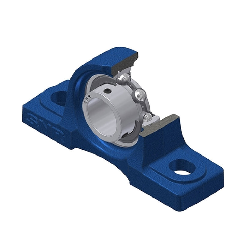 SNR USP205-16 Imperial Cast Iron Two Bolt Pillow / Plummer Block Housing with 1 inch Bore Insert
