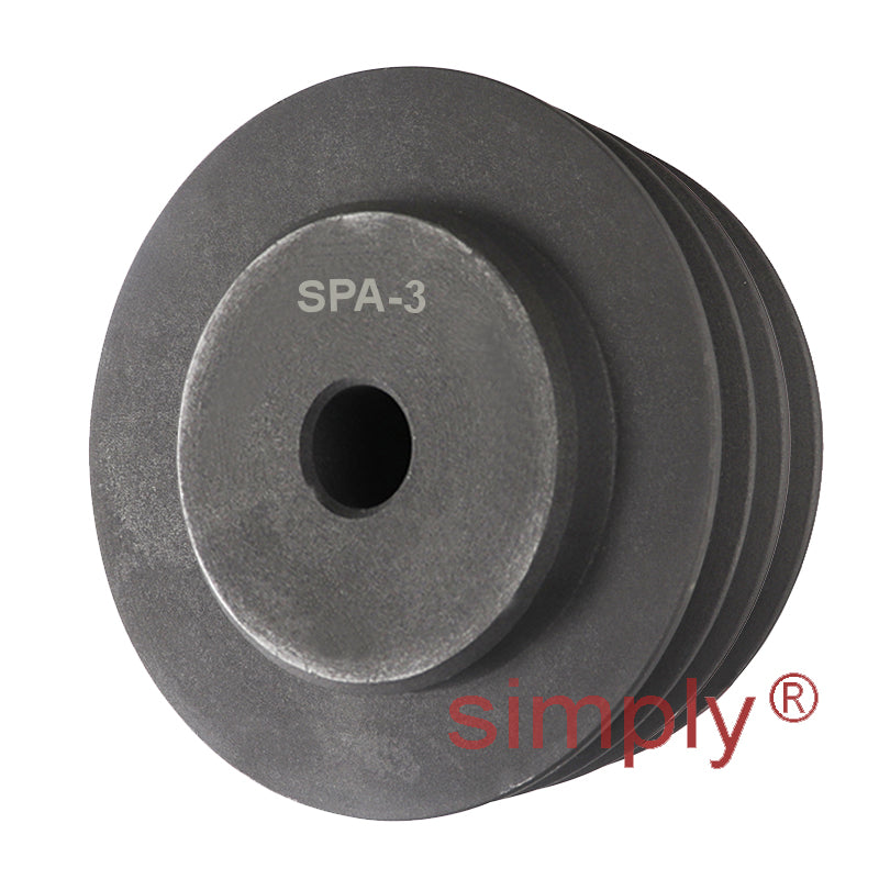 071X3SPA 71mm Pitch Diameter SPA Section Pulley with 3 Grooves Pilot Bore - Allow 2-3 Days