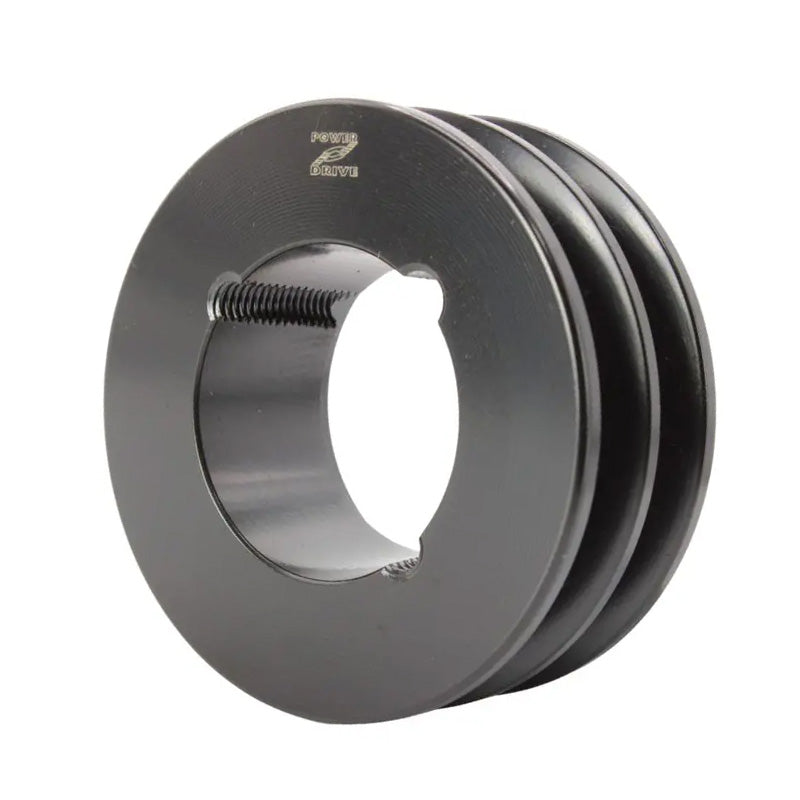 90X2SPZ 90mm Pitch Diameter SPZ Section Tapered Locking Bush Type Pulley with 2 Grooves (Bush not Incl.)