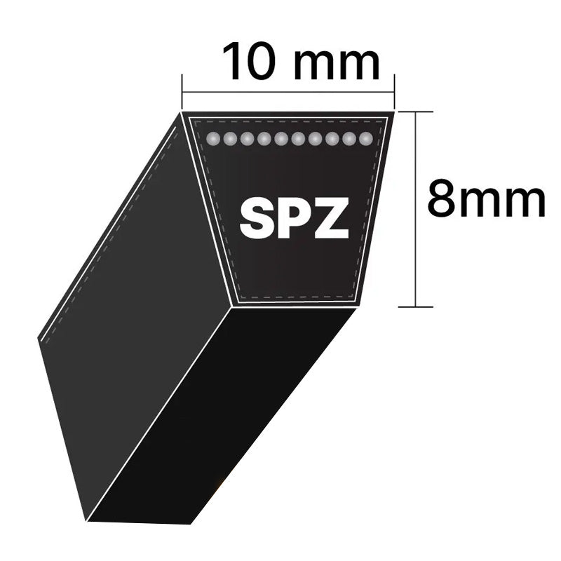 SPZ612 Gates Delta Narrow SPZ-Section V-Belt (Uniset Match)