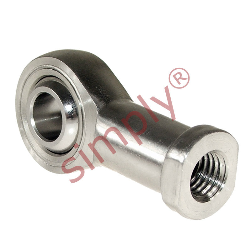 Budget SSPHS28 Right Hand Stainless Steel / PTFE Lined Plain Female Rod End 28mm Bore M27x2 Thread