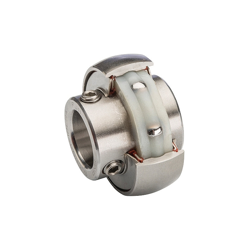 SNR SUC202-10FG1 Imperial Stainless Full Width Spherical Outer Food Safe Bearing Insert 5/8 inch Bore 47mm Outside Diameter - Allow 2-3 Days