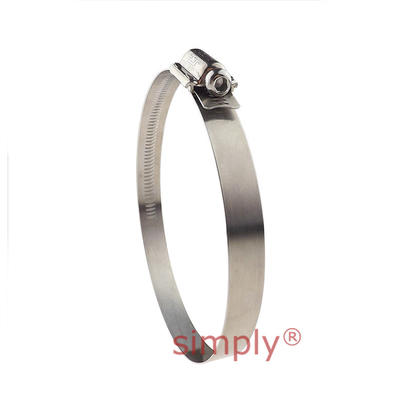JCS TTK130 Stainless Steel Tamper Proof Hose Clip Adjustment Range 100-130mm Band Width 16mm