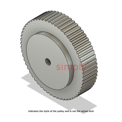 Drive-Flex Aluminium Pilot Bore AT10 Timing Pulley 10mm Pitch 44 Tooth for 16mm Wide Belts - Overall Width 31mm