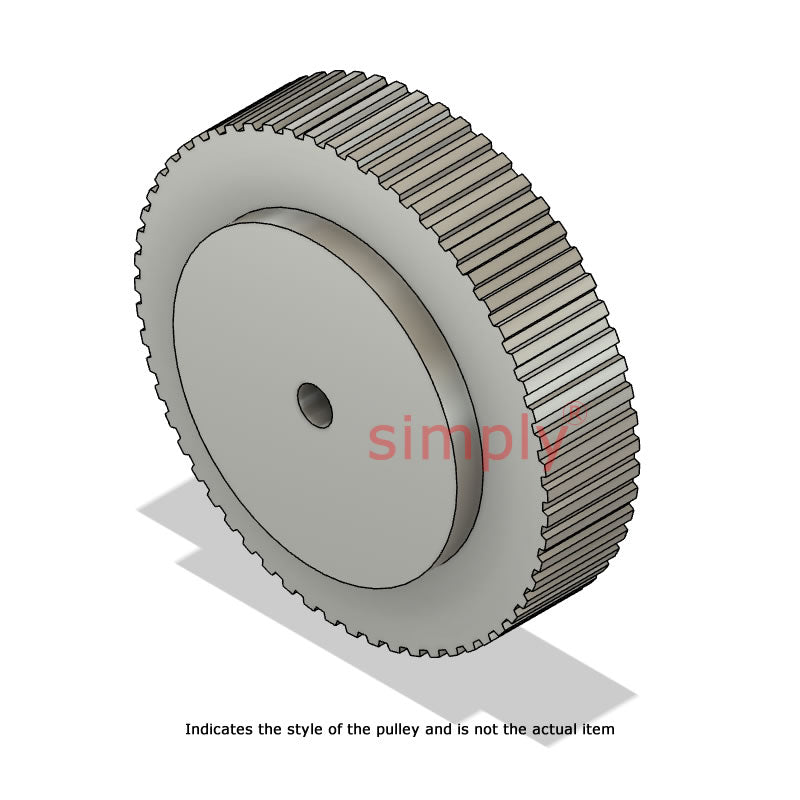 Aluminium Pilot Bore T5 Timing Pulley 5mm Pitch 48 Tooth for 10mm Wide Belts
