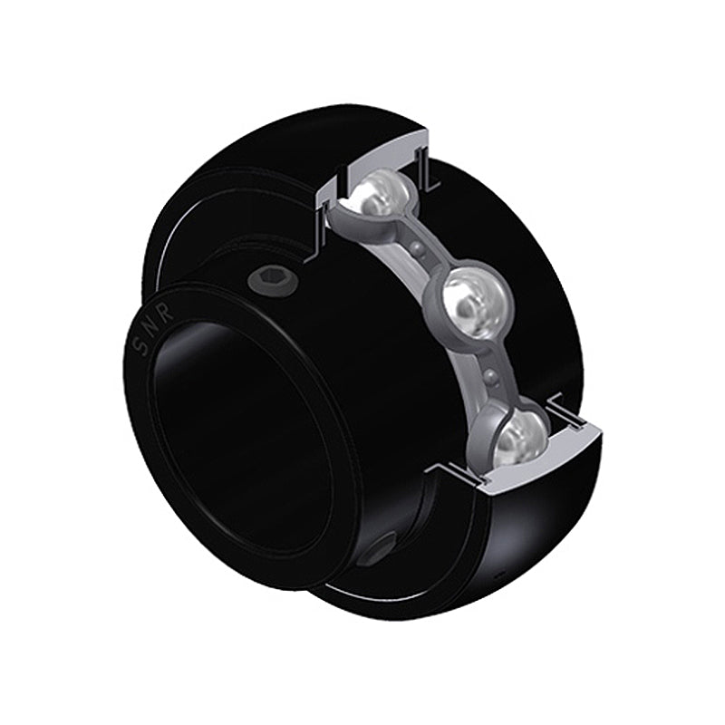 SNR UC207G2T20 Metric Full Width Spherical Outer High Temp Bearing Insert 35mm Bore 72mm Outside Diameter with Grub Screws - Allow 2-3 Days