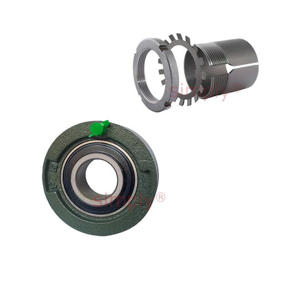 UKC213/HA2313 Imperial Cast Iron Medium Duty Cartridge Unit with Adaptor Sleeve Mounted and 2-3/16 inch Bore Insert 5.5118 inch Outside Dia