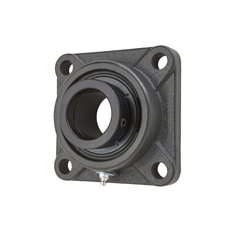 NTN UELFC213D1 Metric Four Bolt Cast Iron Round Flanged Housing with 65mm Eccentric Collar Insert - Allow 2-3 Days