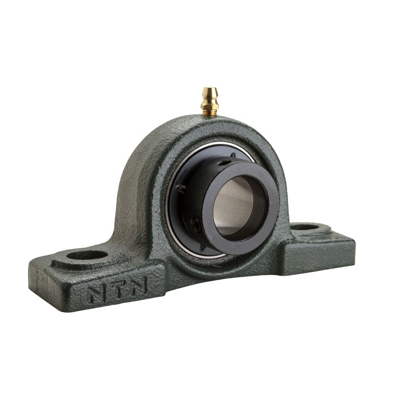 NTN UELP214-211D1W3 Imperial Cast Iron Two Bolt Pillow / Plummer Block Housing with 2-11/16 inch Eccentric Collar Insert - Allow 2-3 Days
