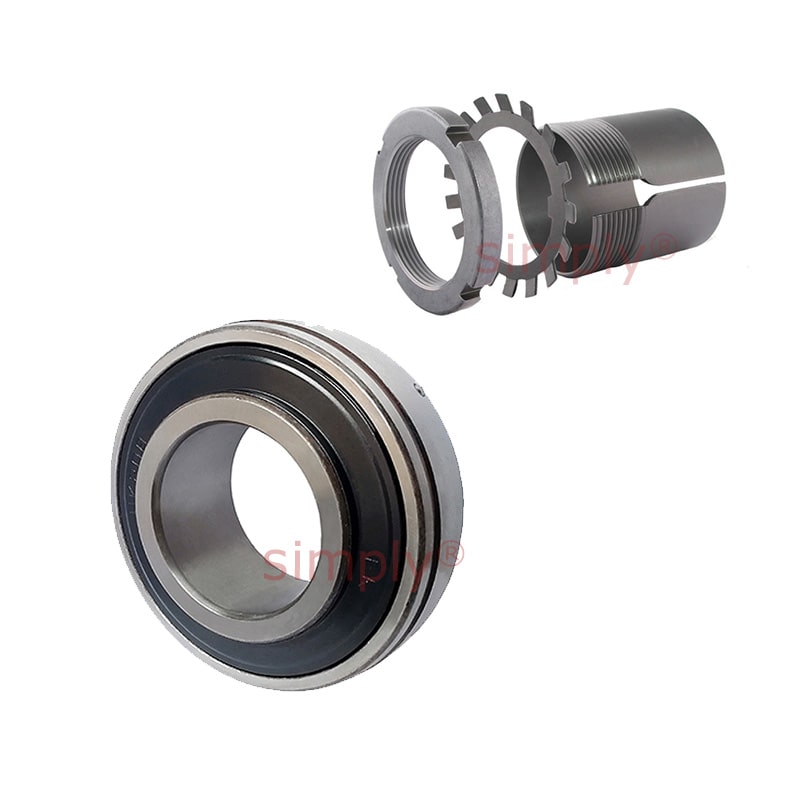 UK214/HE2314 Taper Bore Bearing Insert and Sleeve Fits 2-3/4 inch Shaft