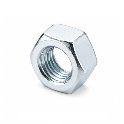 Unifix M12x19 - Class 8 Steel Full Nut DIN 934 with 1.75mm Pitch and Bright Zinc Plated Finish