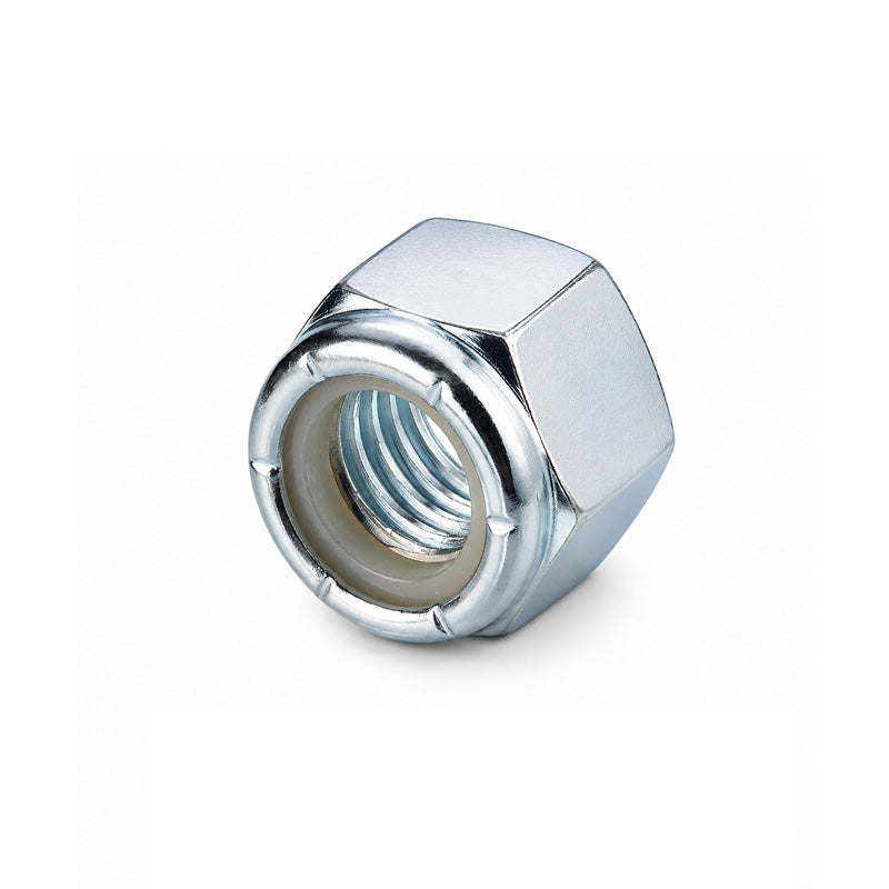 Unifix M10x17 - Class 10 Steel Insert Nut DIN 982 with 1.5mm Pitch and Bright Zinc Plated Finish