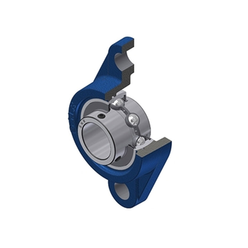 SNR USFL205-16 Imperial Two Bolt Oval Cast Iron Flange Housing with 1 inch Bore Insert