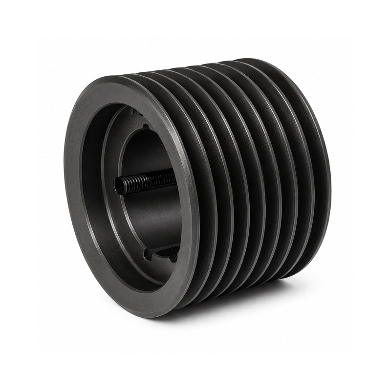 450X8SPZ 450mm Pitch Diameter SPZ Section Tapered Locking Bush Type Pulley with 8 Grooves (Bush not Incl.)