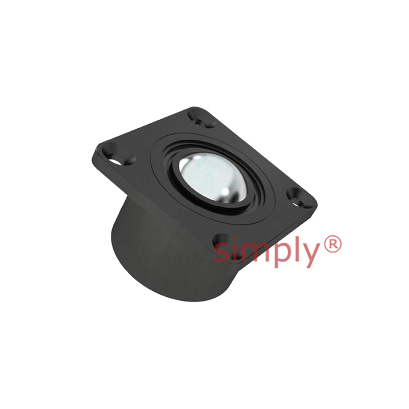 High-Performance High Capacity 4 Bolt Top Mounted Square Ball Transfer Unit with 25.4mm Stainless Steel Ball - Load Capacity 121.94kg - Allow 2-3 Days