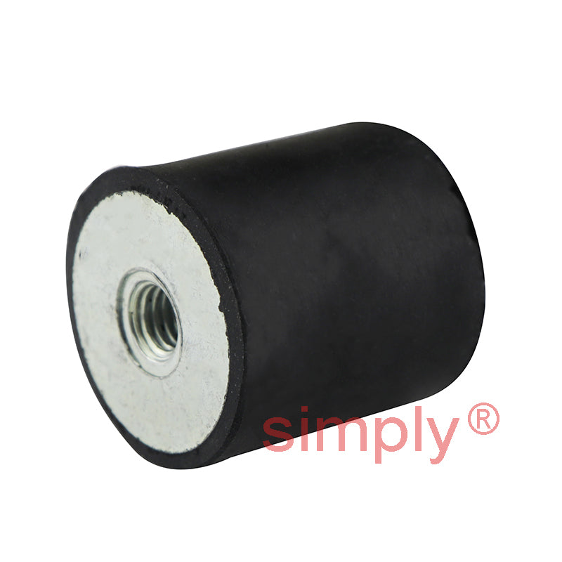 High-Performance 304 Stainless Steel Female/Female Anti-Vibration Bobbin 40x40mm M8 Threads
